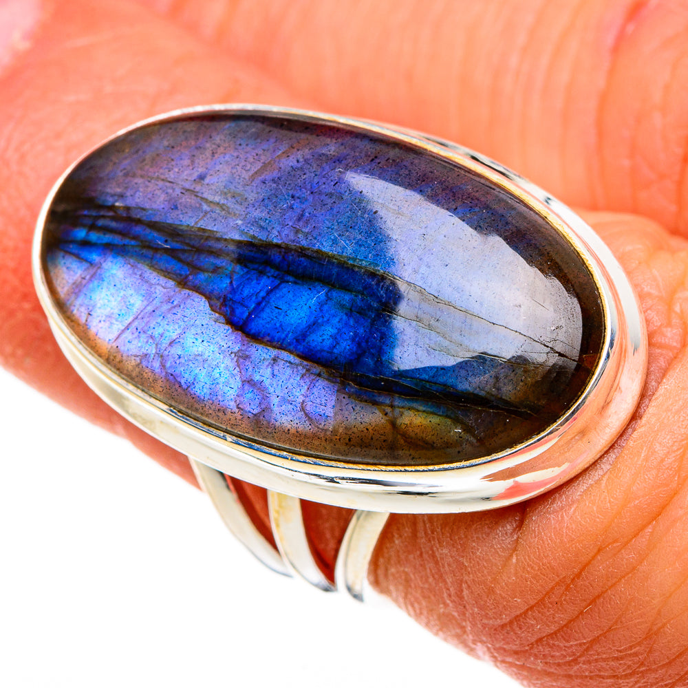 Labradorite Rings handcrafted by Anasilvercos - RING87008