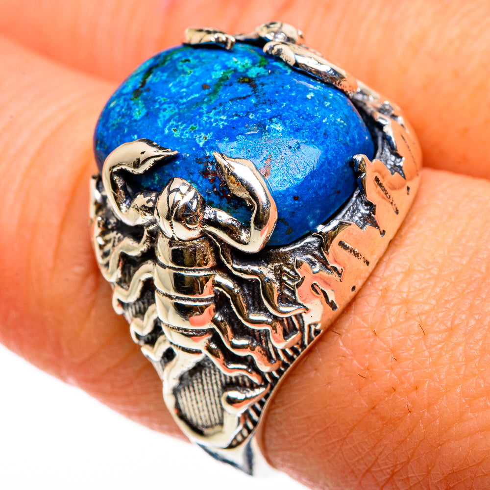 Chrysocolla Rings handcrafted by Anasilvercos - RING87009