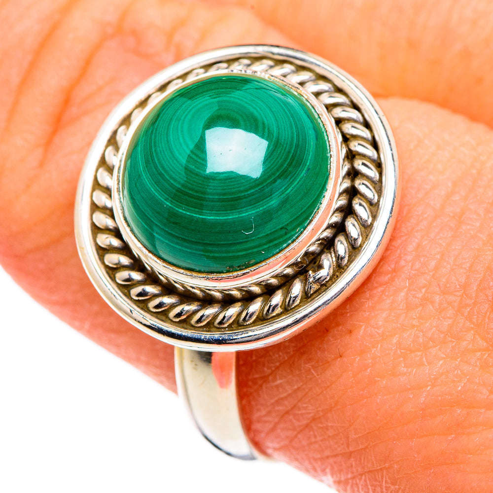 Malachite Rings handcrafted by Anasilvercos - RING87016