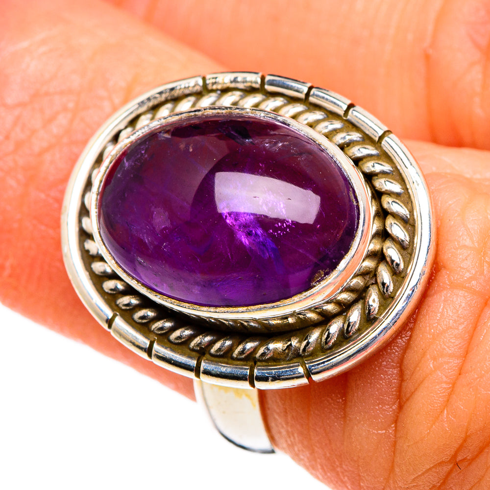 Amethyst Rings handcrafted by Anasilvercos - RING87024
