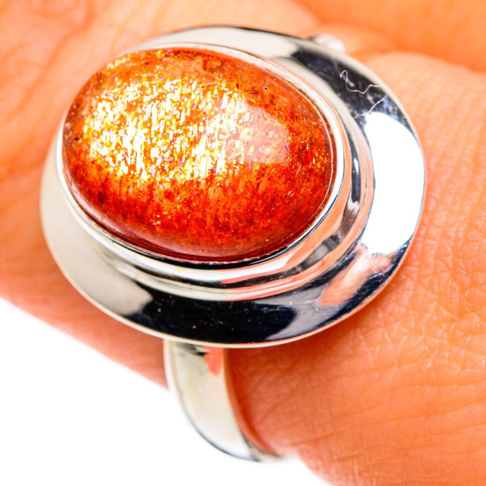 Sunstone Rings handcrafted by Anasilvercos - RING87040