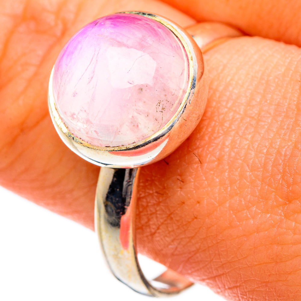Pink Moonstone Rings handcrafted by Anasilvercos - RING87042