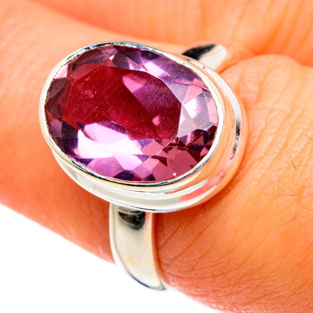 Color Change Alexandrite (Lab.) Rings handcrafted by Anasilvercos - RING87044