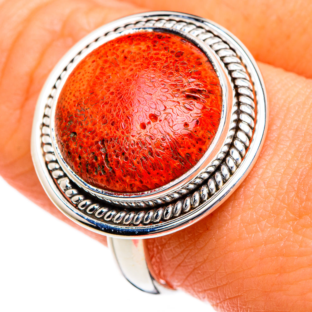Sponge Coral Rings handcrafted by Anasilvercos - RING87061
