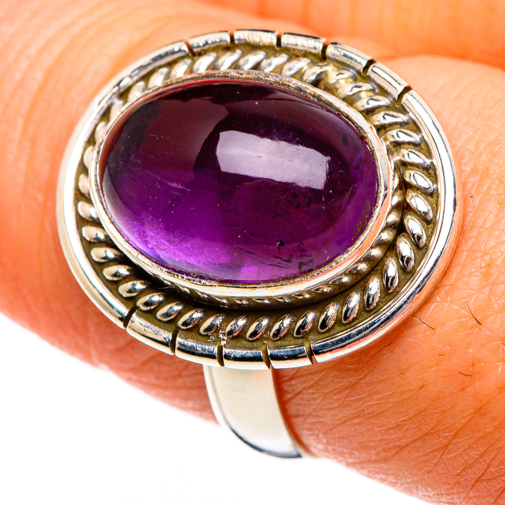 Amethyst Rings handcrafted by Anasilvercos - RING87064