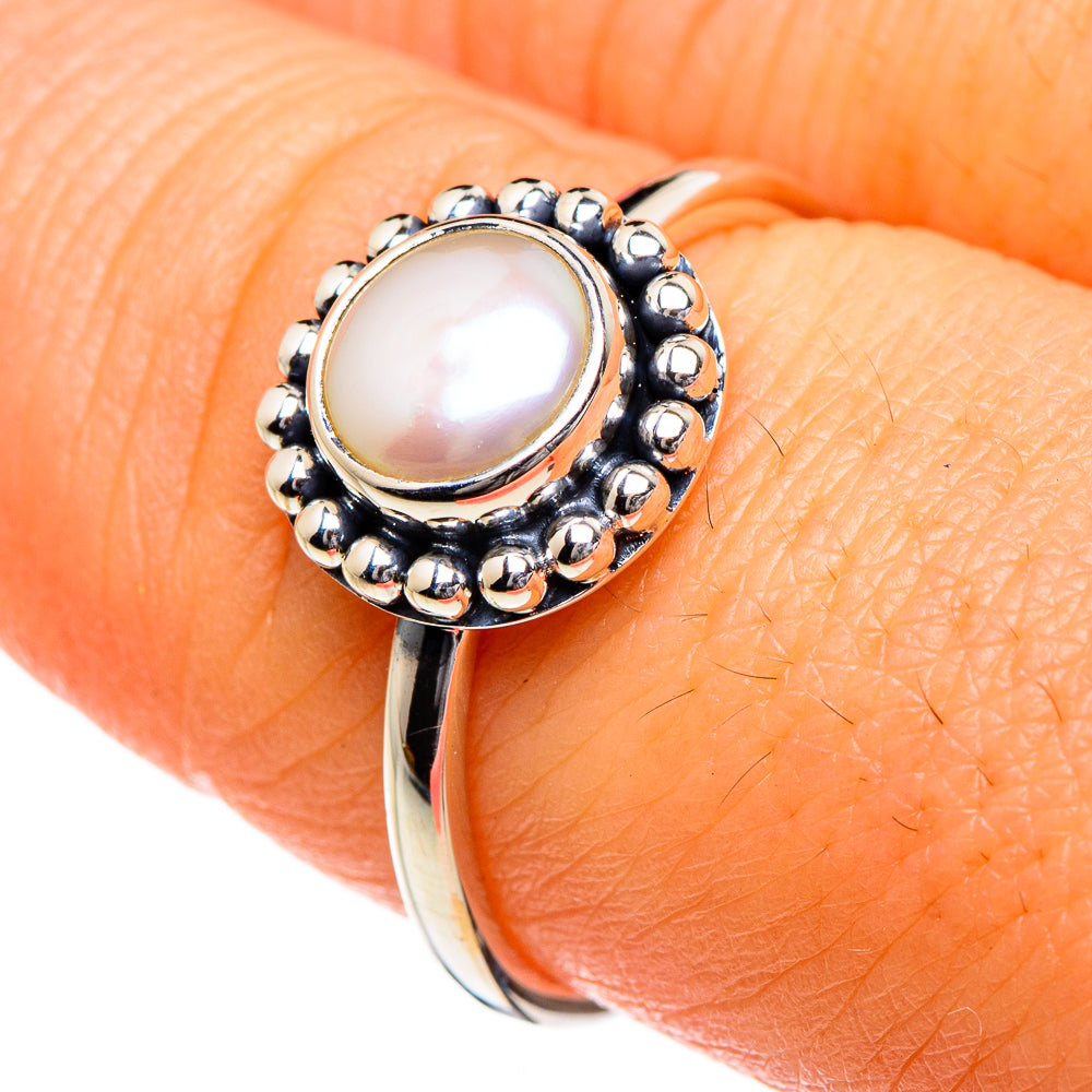 Cultured Pearl Rings handcrafted by Anasilvercos - RING87066