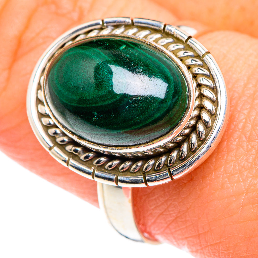 Malachite Rings handcrafted by Anasilvercos - RING87074