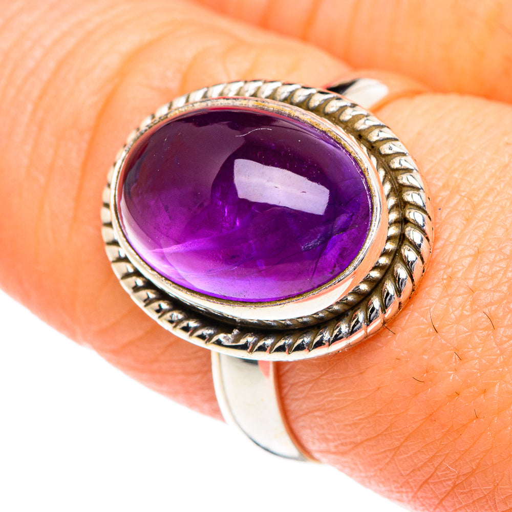 Amethyst Rings handcrafted by Anasilvercos - RING87083