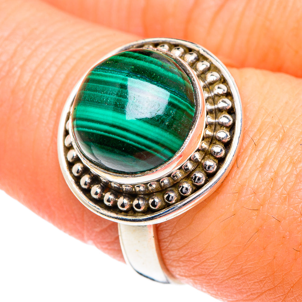 Malachite Rings handcrafted by Anasilvercos - RING87091