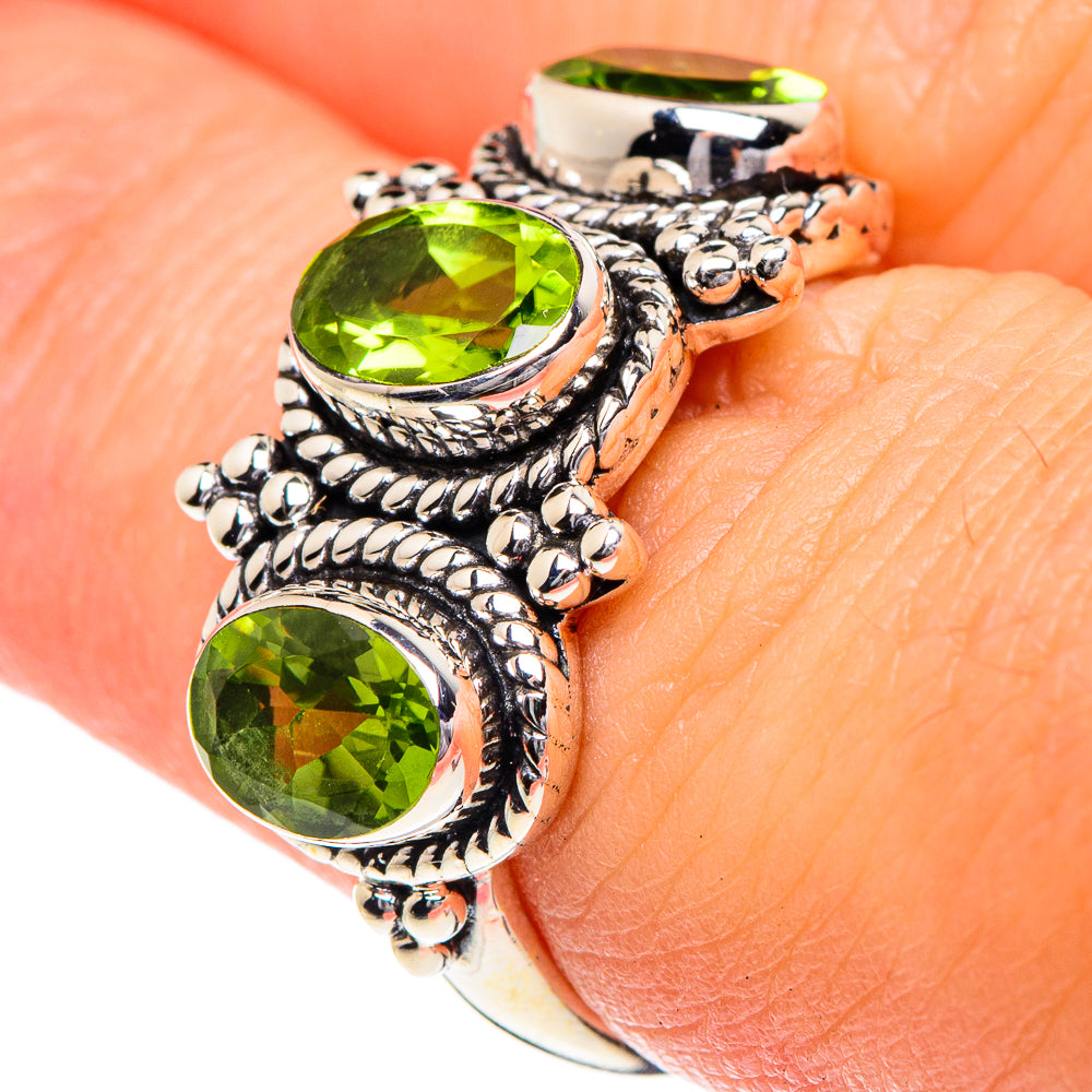 Peridot Rings handcrafted by Anasilvercos - RING87092