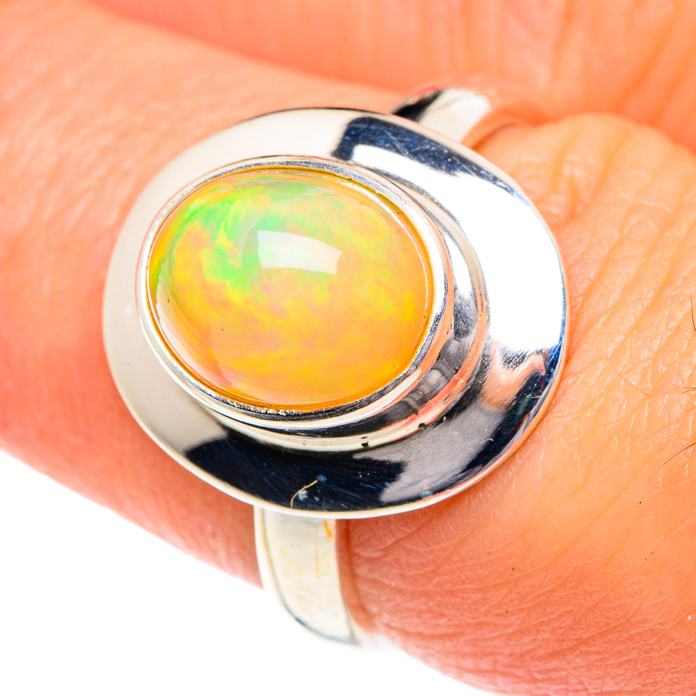 Ethiopian Opal Rings handcrafted by Anasilvercos - RING87103