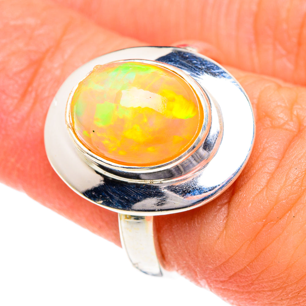 Ethiopian Opal Rings handcrafted by Anasilvercos - RING87137