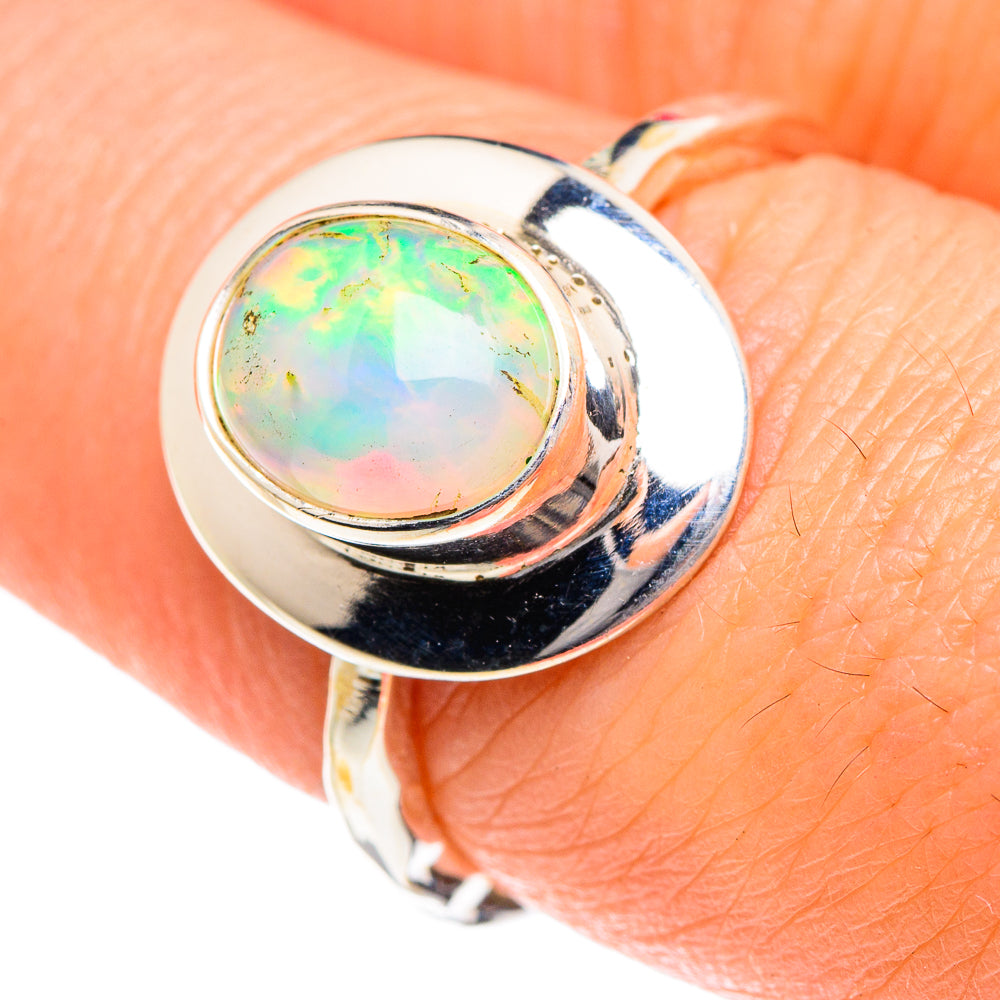 Ethiopian Opal Rings handcrafted by Anasilvercos - RING87149