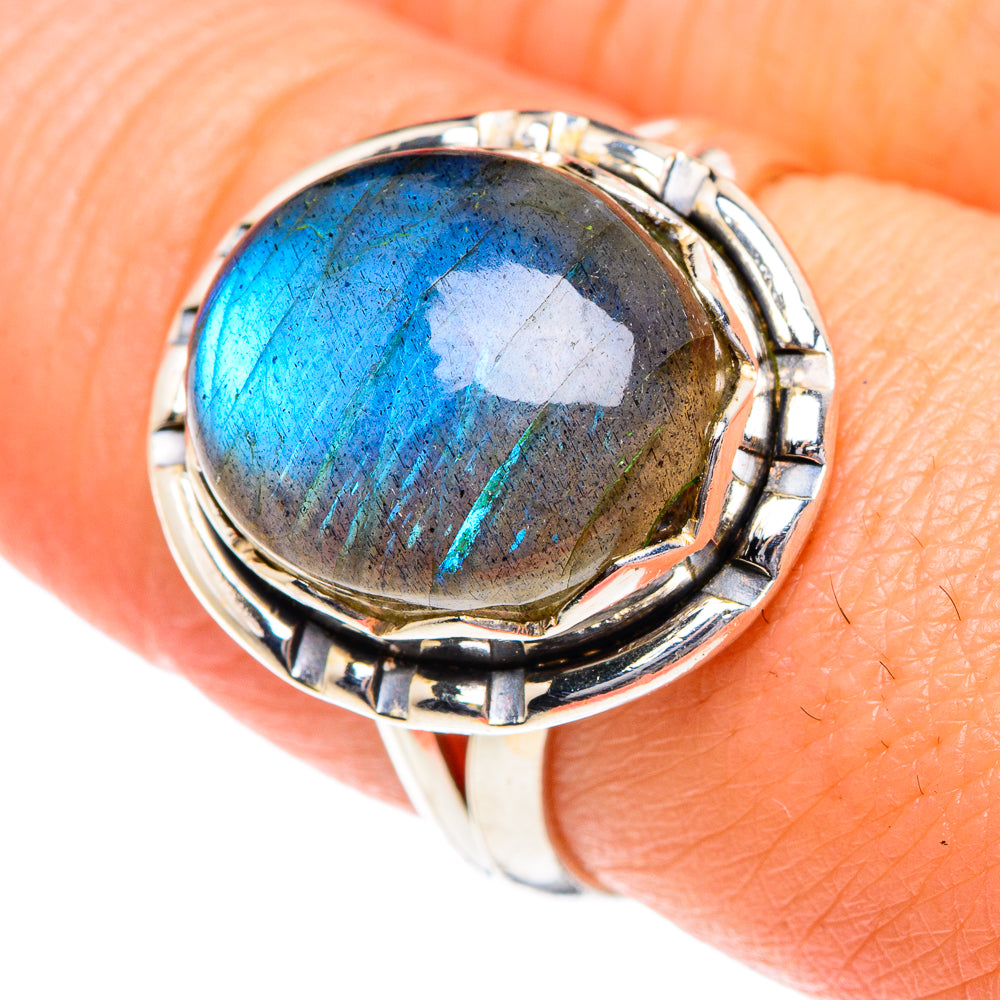 Labradorite Rings handcrafted by Anasilvercos - RING87151