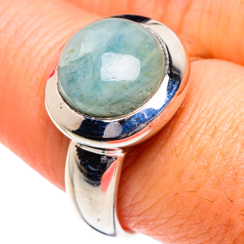 Aquamarine Rings handcrafted by Anasilvercos - RING87158