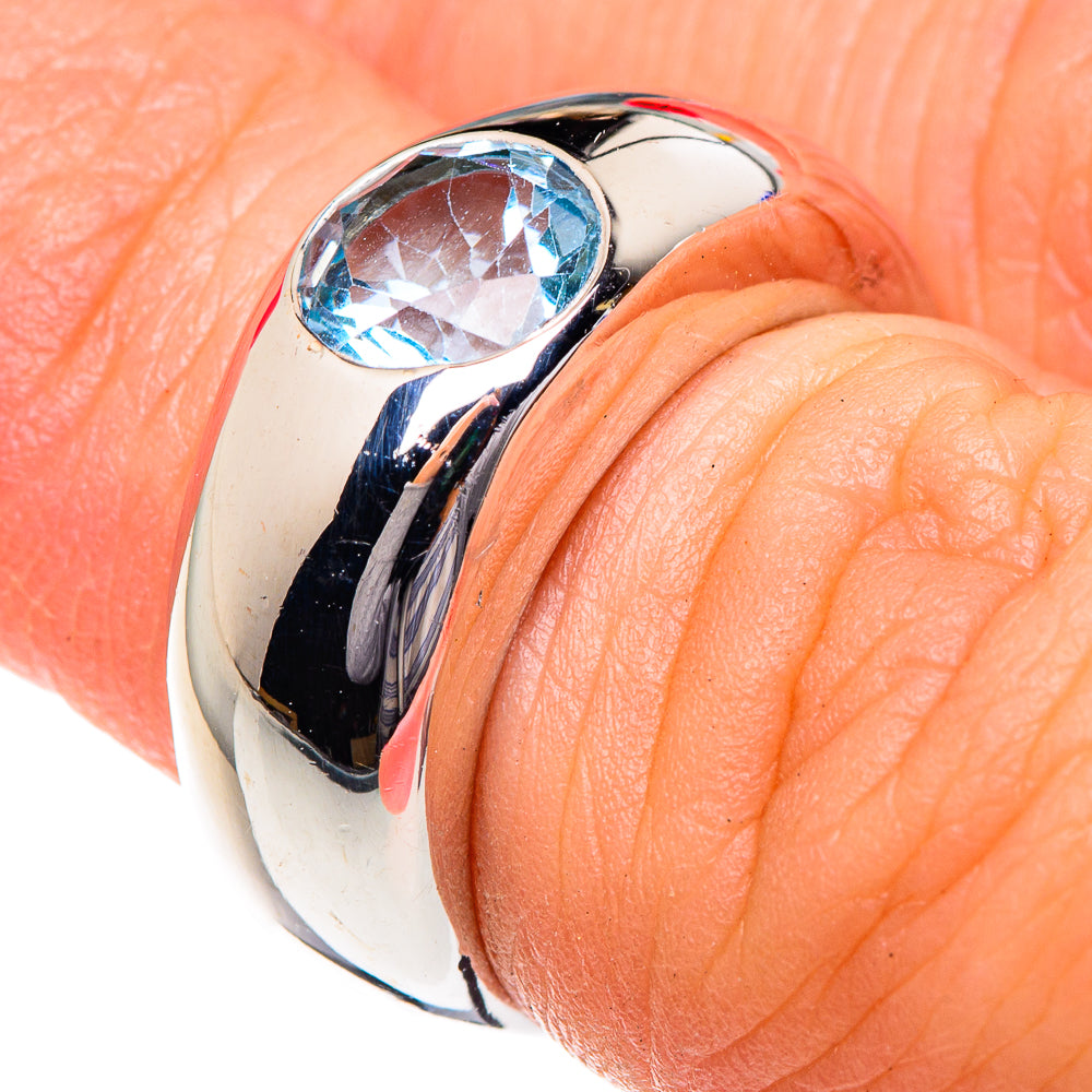 Blue Topaz Rings handcrafted by Anasilvercos - RING87165