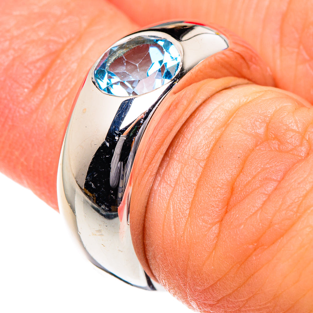 Blue Topaz Rings handcrafted by Anasilvercos - RING87169
