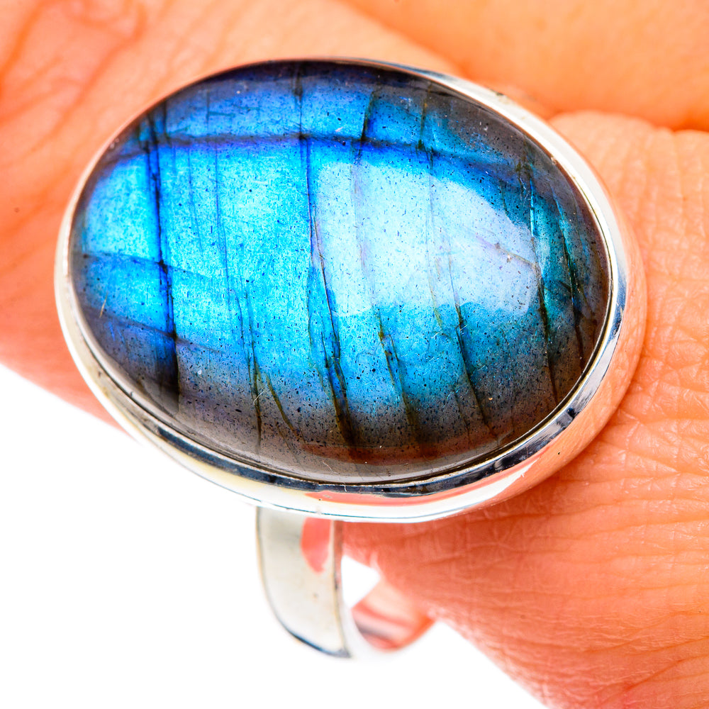 Labradorite Rings handcrafted by Anasilvercos - RING87173