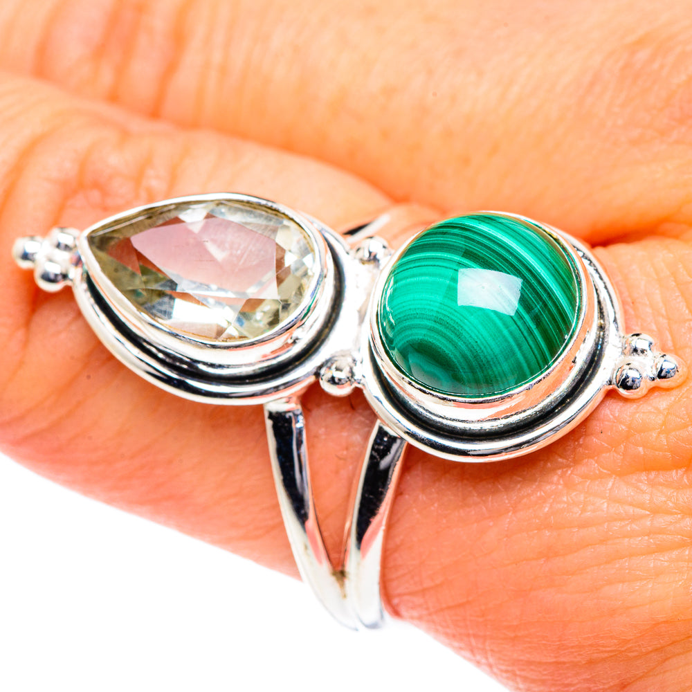Malachite Rings handcrafted by Anasilvercos - RING87182