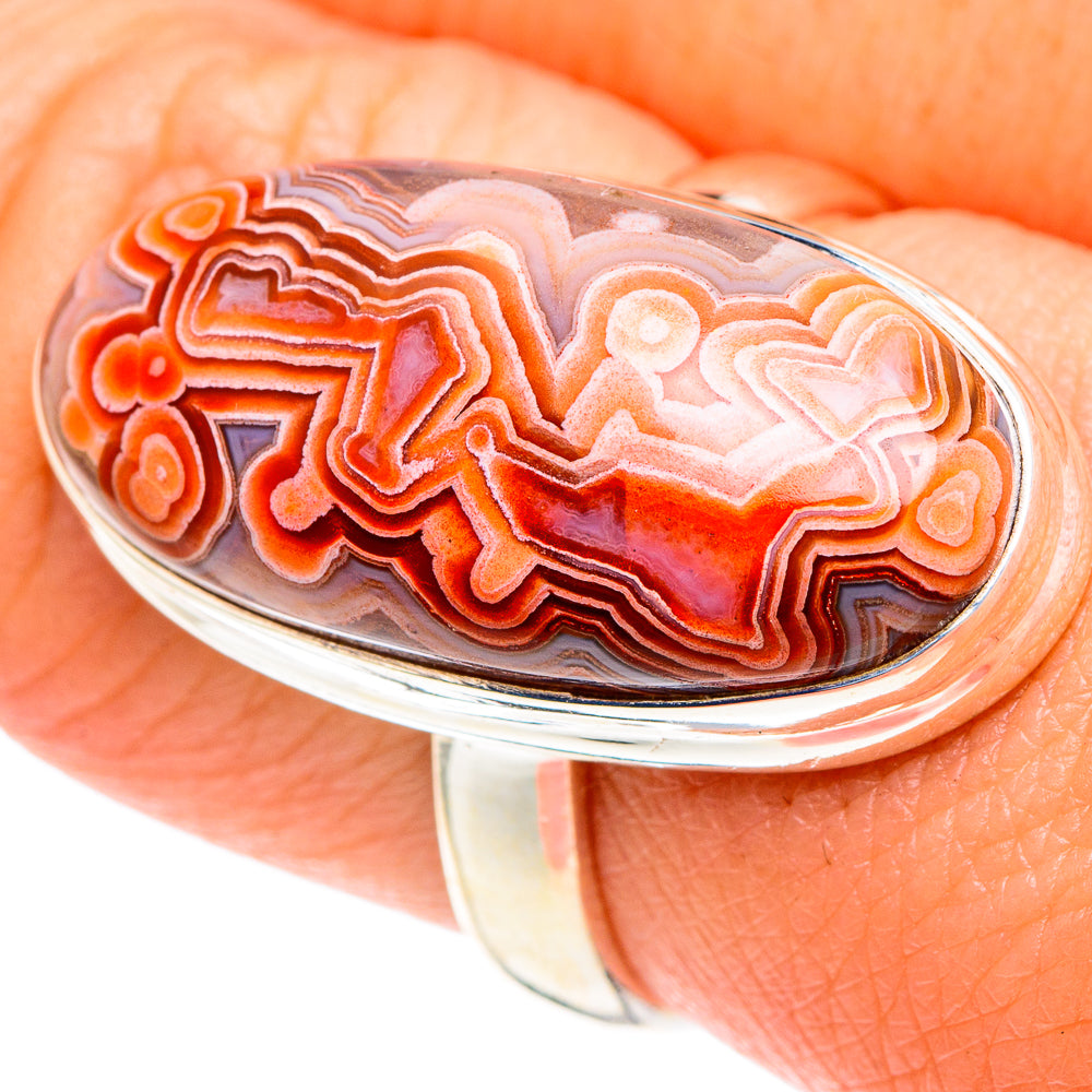 Crazy Lace Agate Rings handcrafted by Anasilvercos - RING87189