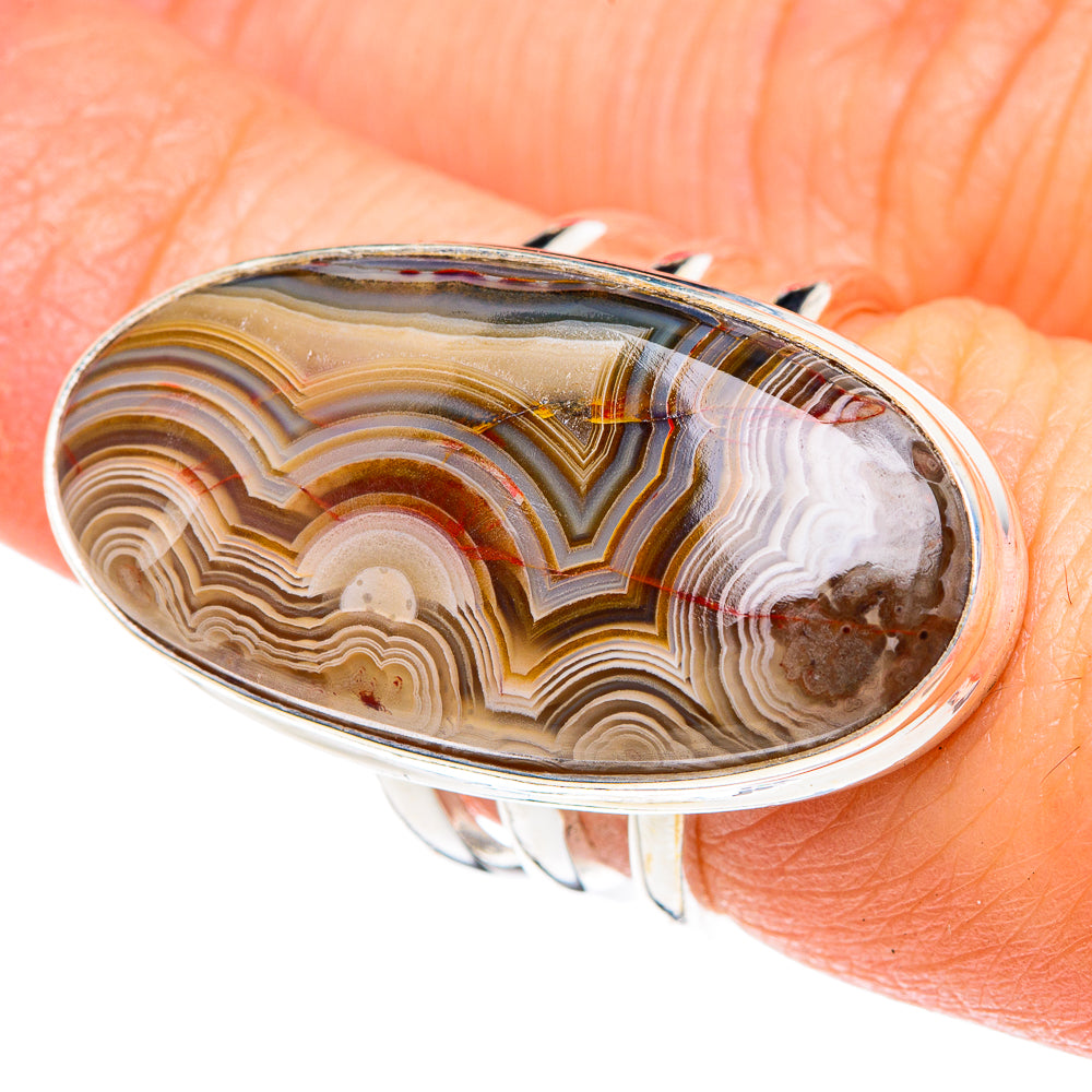 Laguna Lace Agate Rings handcrafted by Anasilvercos - RING87191