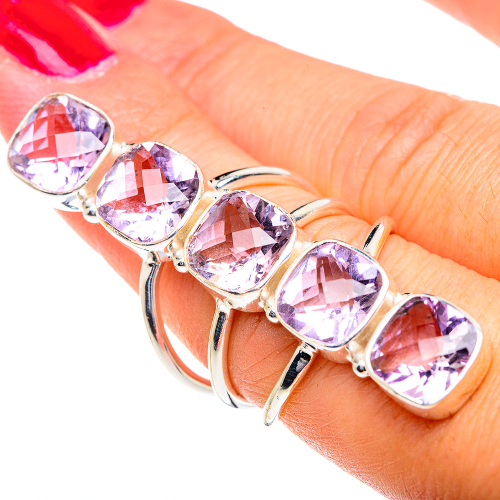 Kunzite Rings handcrafted by Anasilvercos - RING87200