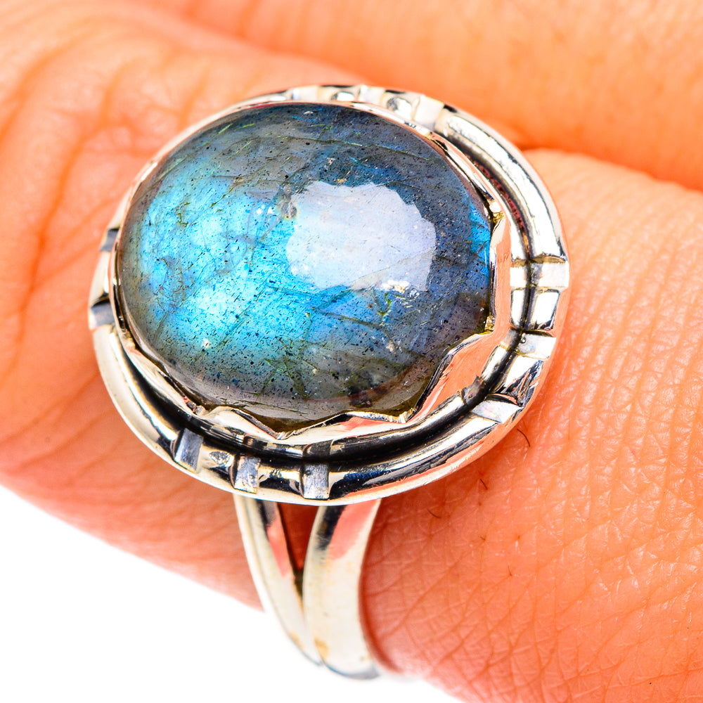 Labradorite Rings handcrafted by Anasilvercos - RING87203