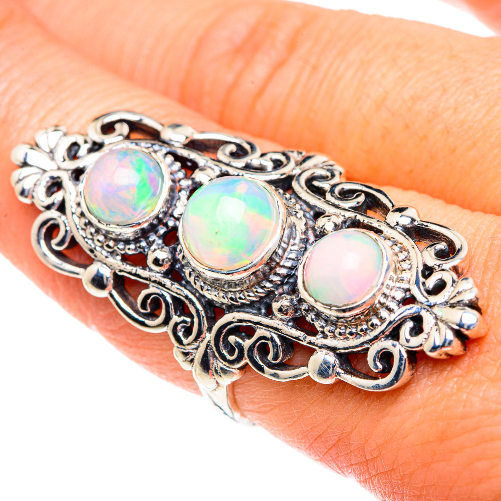 Ethiopian Opal Rings handcrafted by Anasilvercos - RING87211