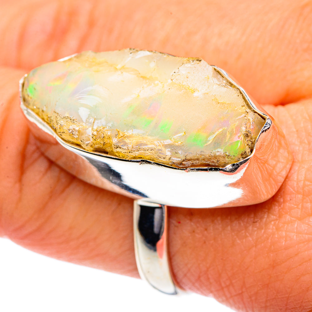 Ethiopian Opal Rings handcrafted by Anasilvercos - RING87212