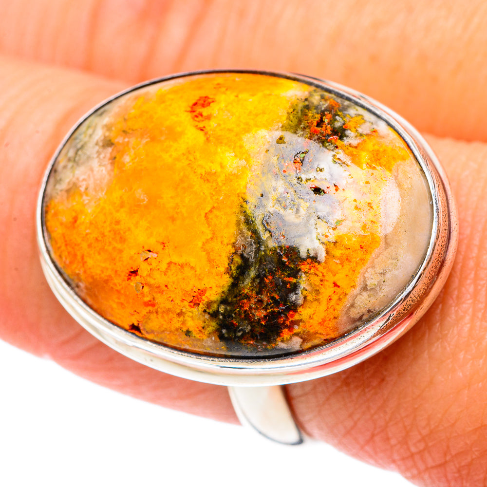 Bumble Bee Jasper Rings handcrafted by Anasilvercos - RING87216