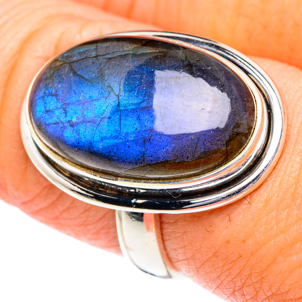 Labradorite Rings handcrafted by Anasilvercos - RING87218