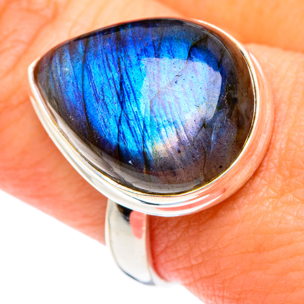 Labradorite Rings handcrafted by Anasilvercos - RING87228