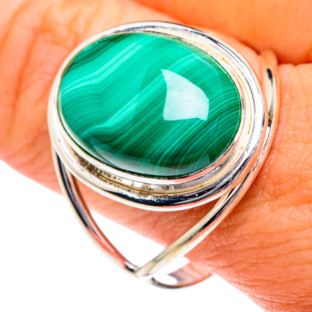 Malachite Rings handcrafted by Anasilvercos - RING87231