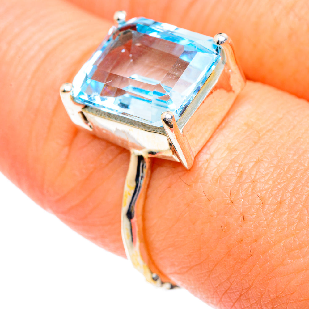Blue Topaz Rings handcrafted by Anasilvercos - RING87246