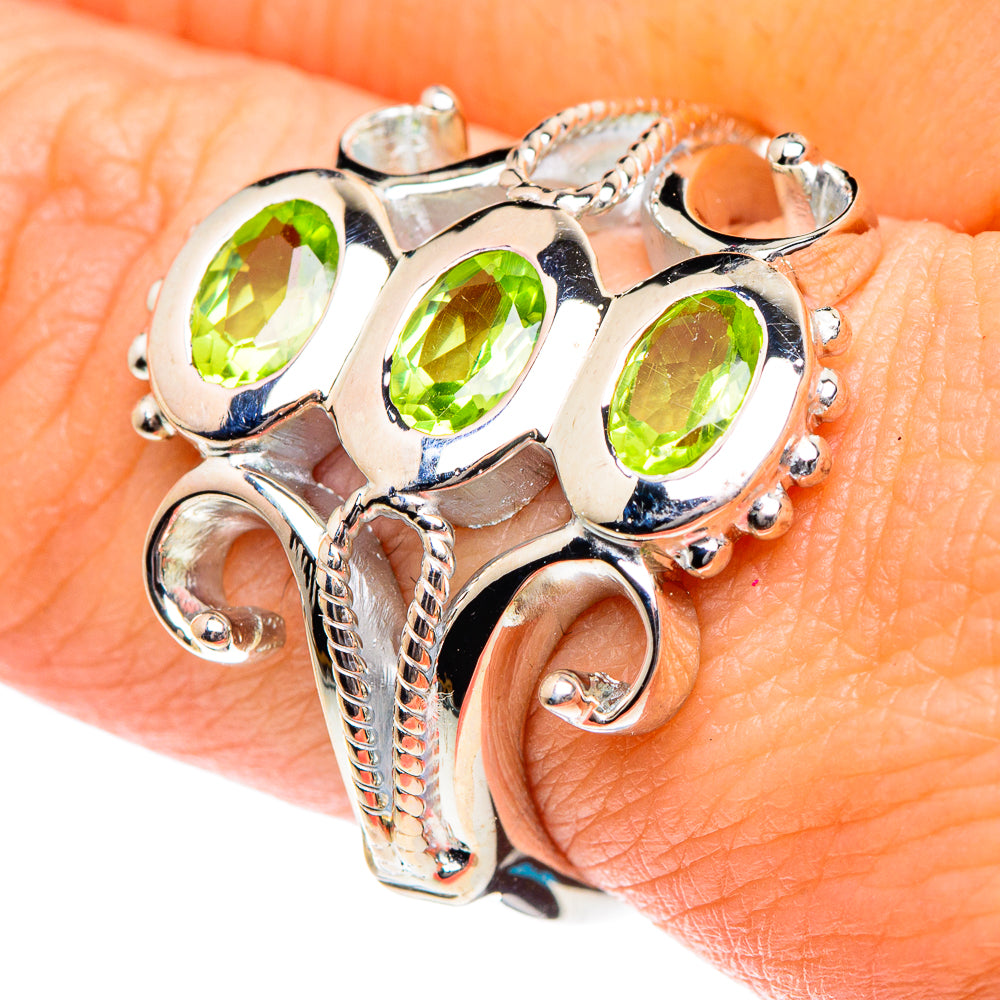 Peridot Rings handcrafted by Anasilvercos - RING87254