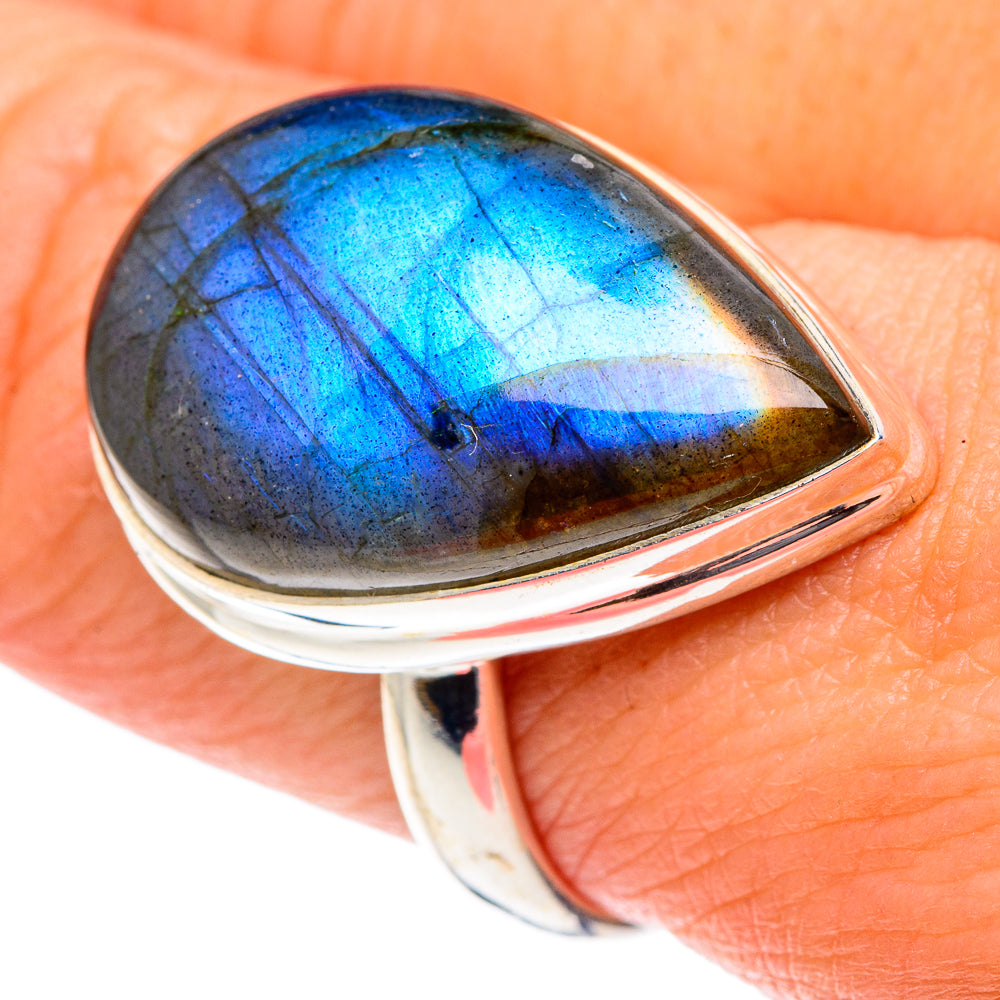 Labradorite Rings handcrafted by Anasilvercos - RING87289