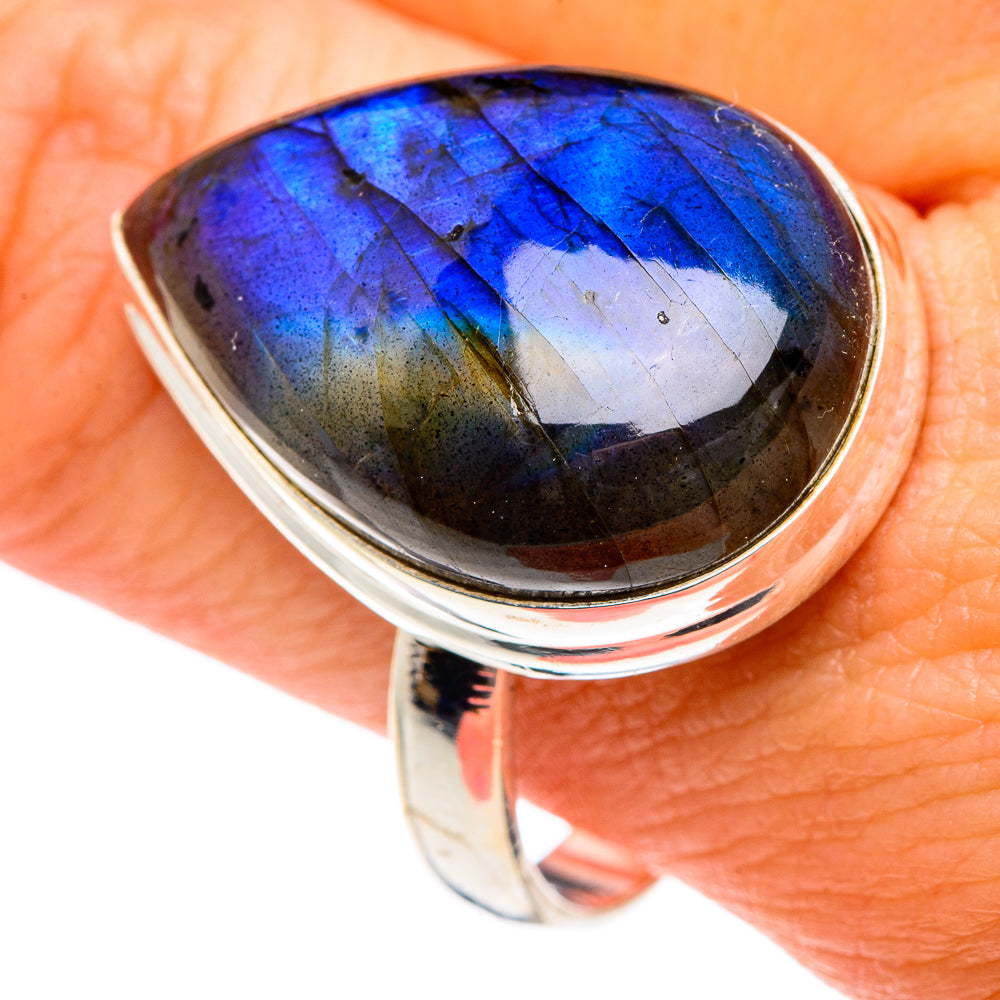Labradorite Rings handcrafted by Anasilvercos - RING87309