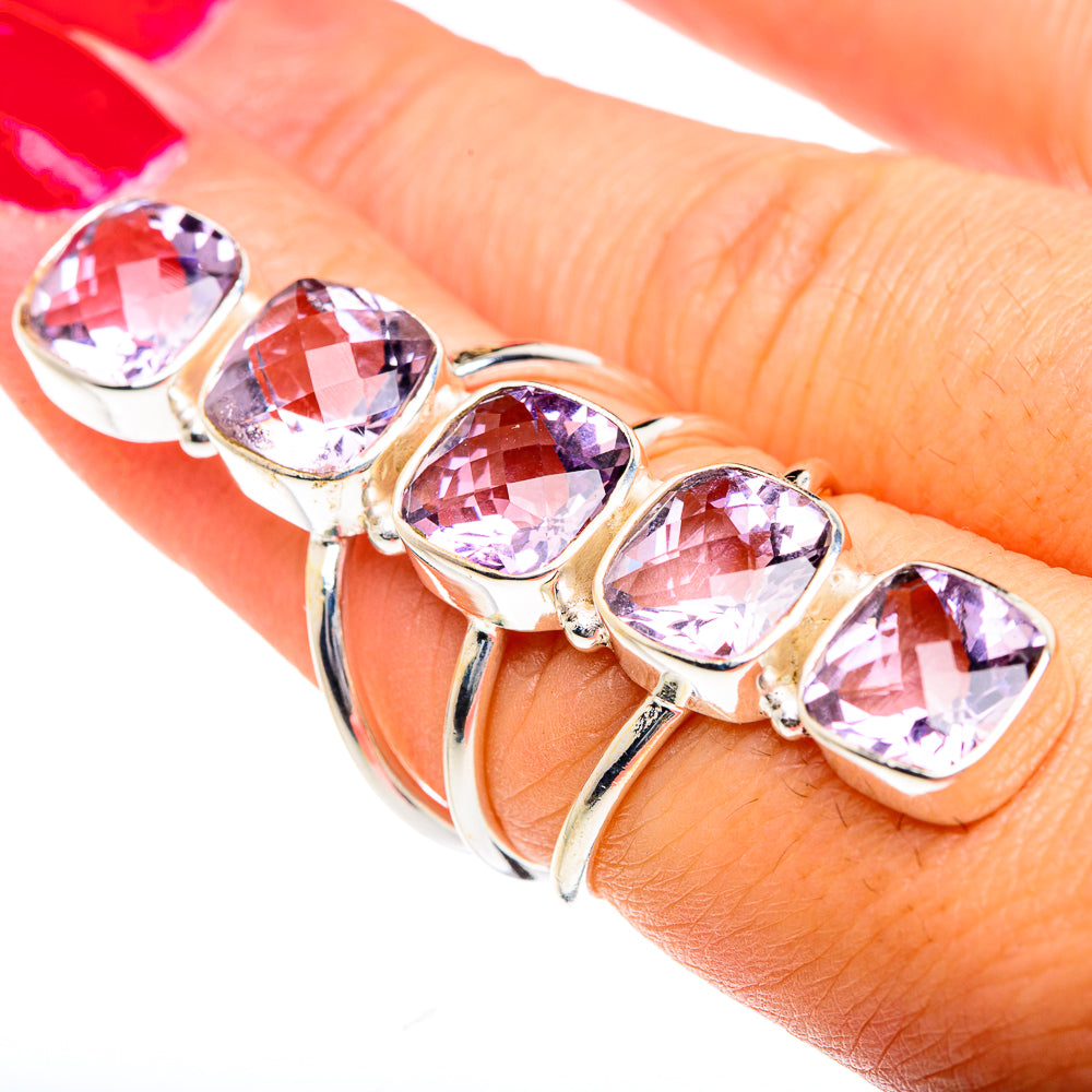 Kunzite Rings handcrafted by Anasilvercos - RING87328