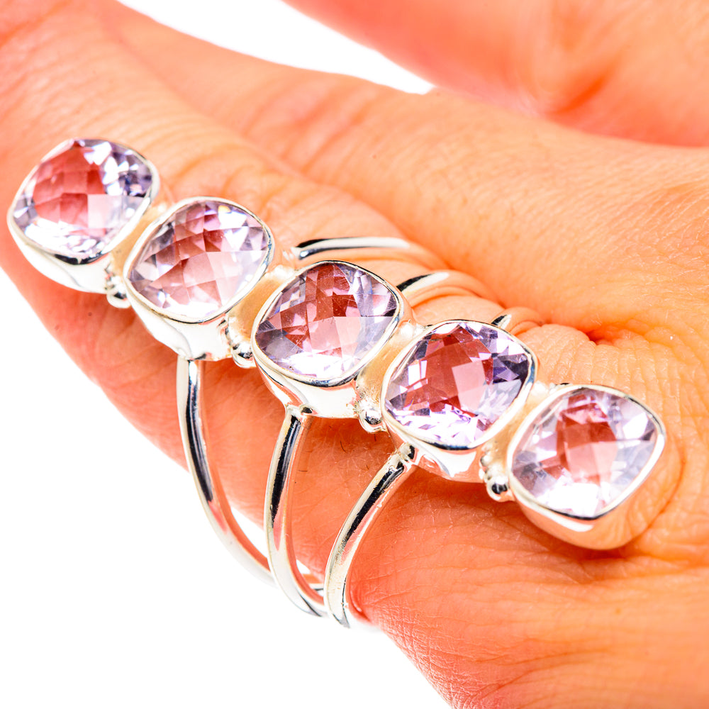 Kunzite Rings handcrafted by Anasilvercos - RING87332