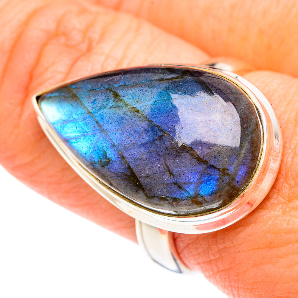 Labradorite Rings handcrafted by Anasilvercos - RING87347