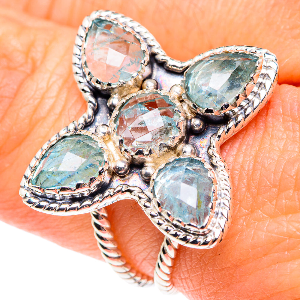 Blue Topaz Rings handcrafted by Anasilvercos - RING87355
