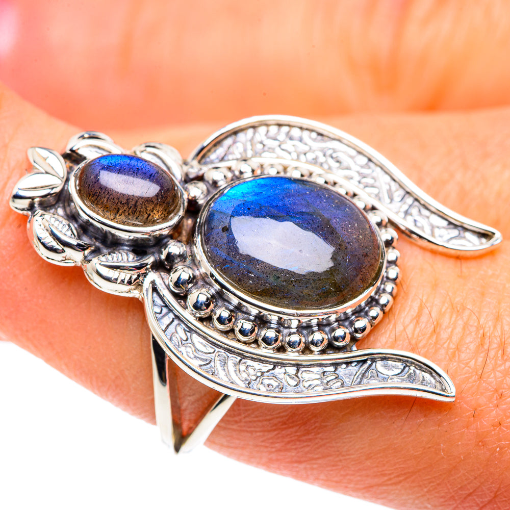 Labradorite Rings handcrafted by Anasilvercos - RING87358