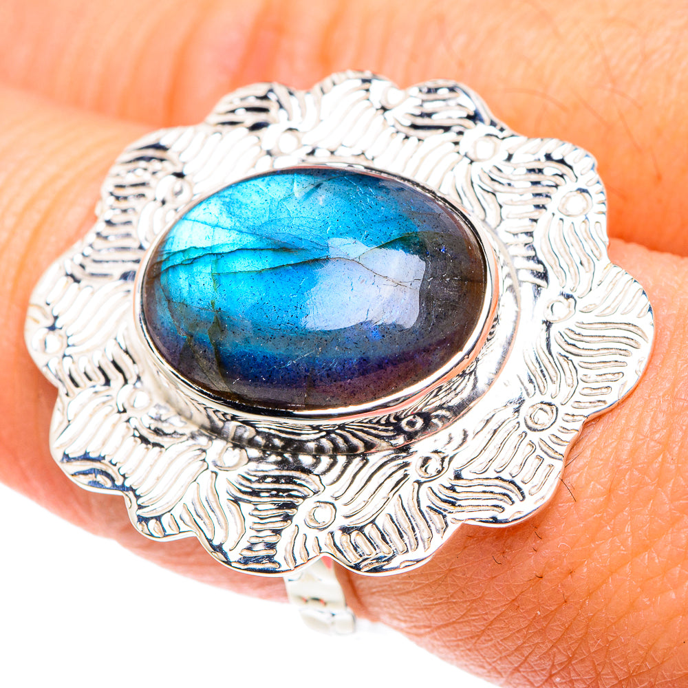 Labradorite Rings handcrafted by Anasilvercos - RING87368