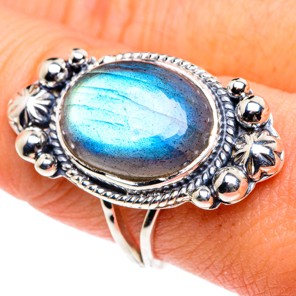Labradorite Rings handcrafted by Anasilvercos - RING87369