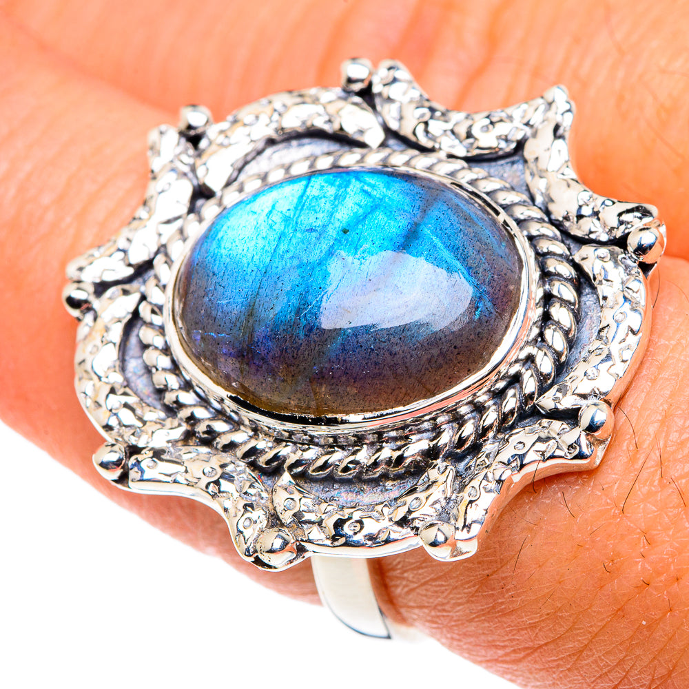 Labradorite Rings handcrafted by Anasilvercos - RING87370