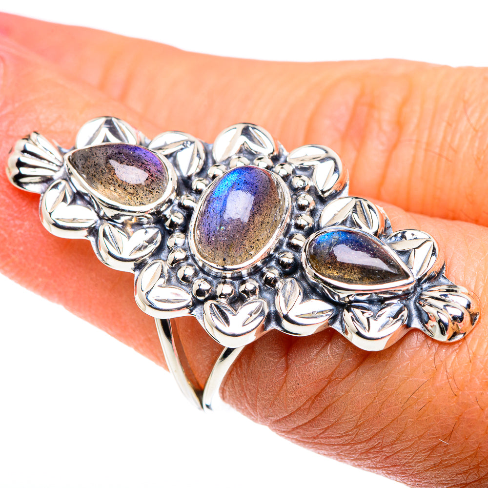 Labradorite Rings handcrafted by Anasilvercos - RING87391