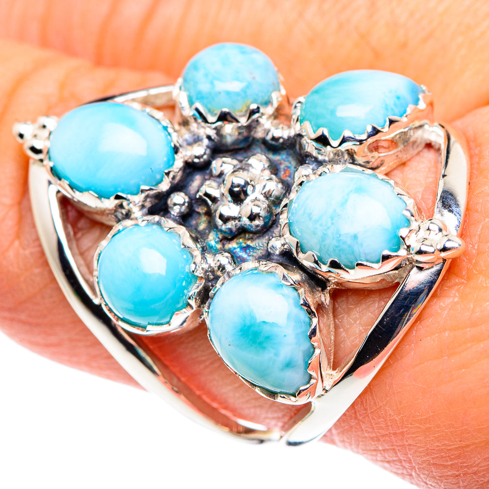 Larimar Rings handcrafted by Anasilvercos - RING87397