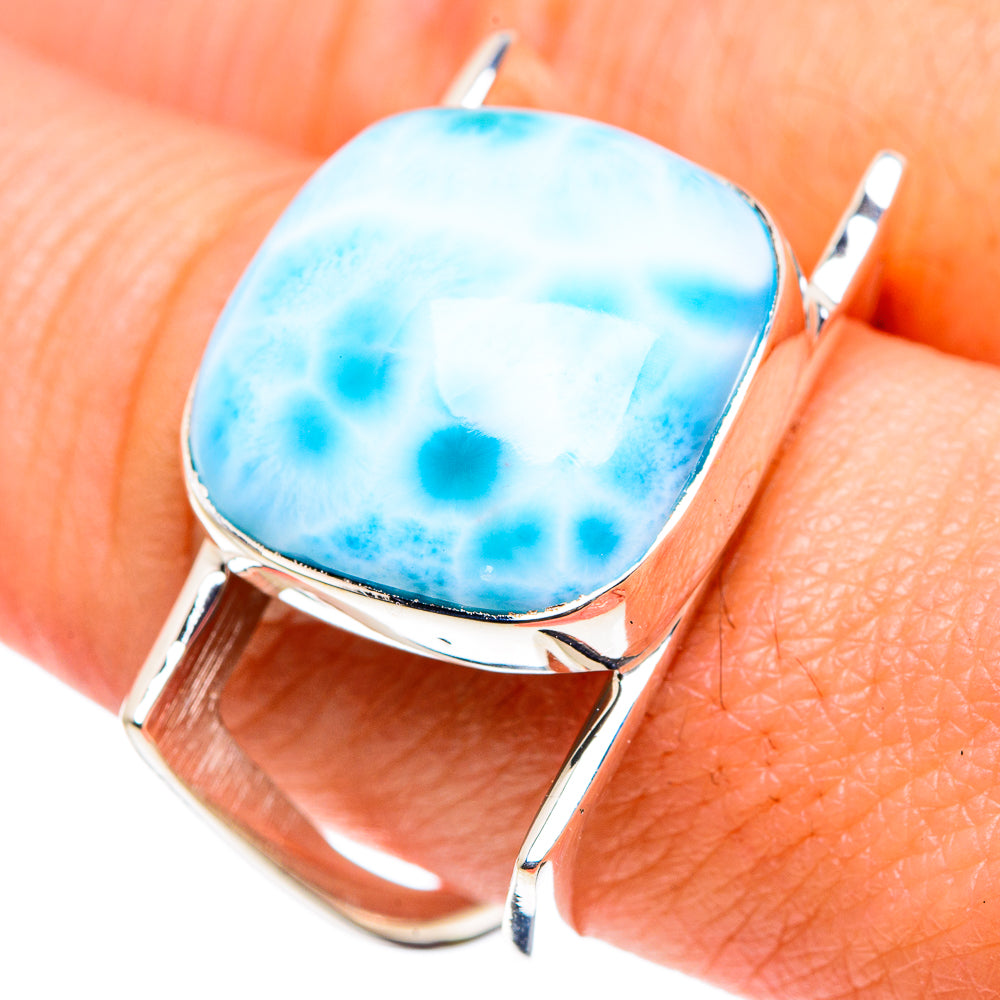 Larimar Rings handcrafted by Anasilvercos - RING87414