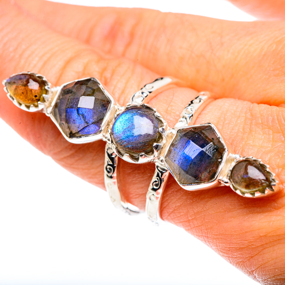 Labradorite Rings handcrafted by Anasilvercos - RING87426