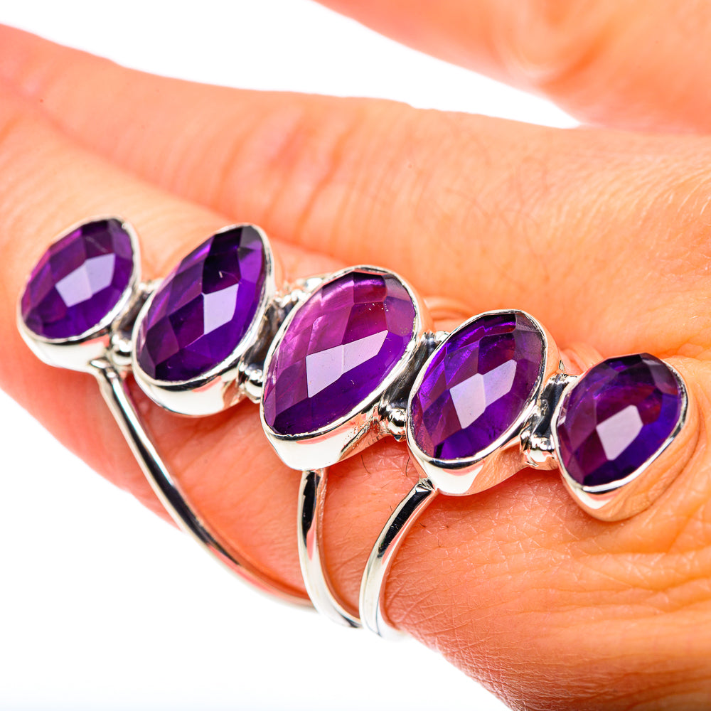 Amethyst Rings handcrafted by Anasilvercos - RING87454